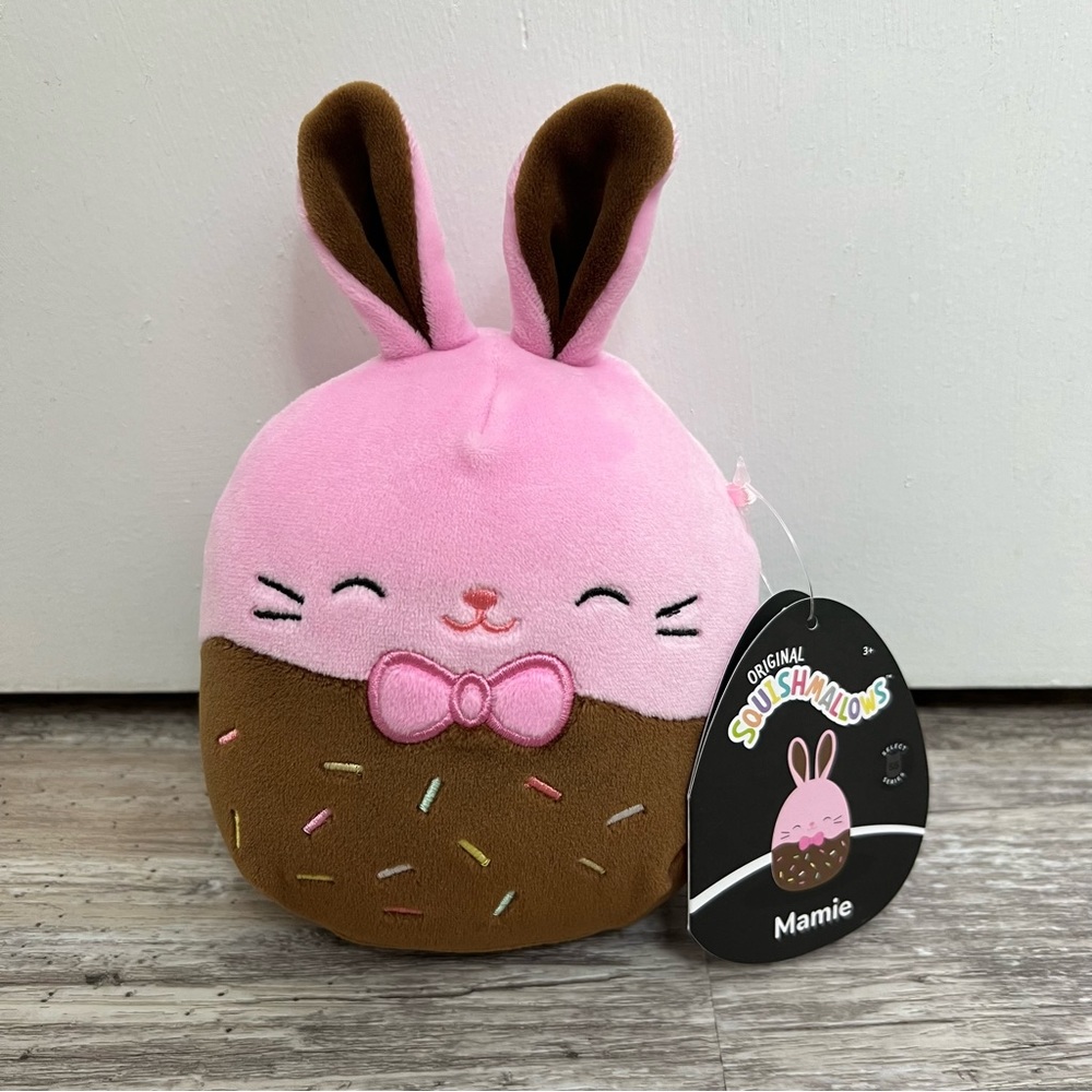Squishmallows Select Series Mamie the Pink Chocolate Bunny 5”